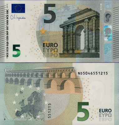 Банкнота Австрии 5 евро 2013