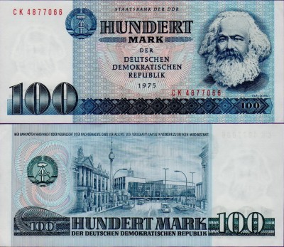 Банкнота ГДР 100 марок 1975
