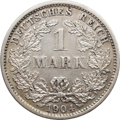 Монета Германии 1 марка 1904 года