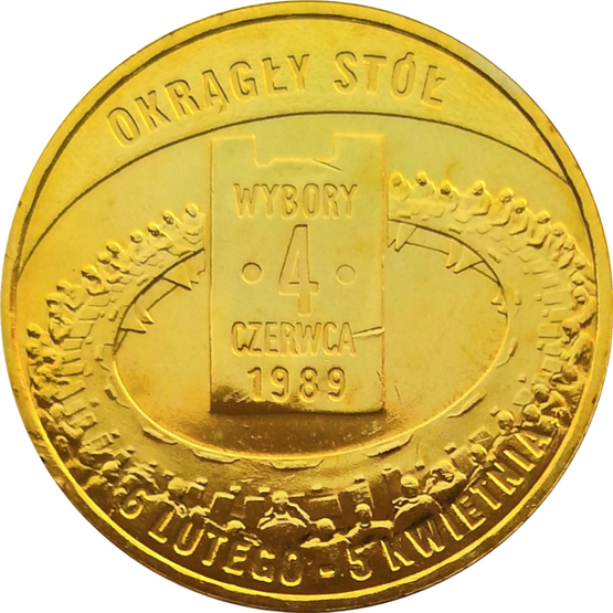 Монета Польши 2 злотых Выборы 4 июня 89 2009 год 