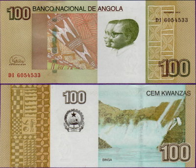 Банкнота Анголы 100 кванза 2012 год