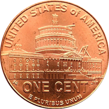 Монета США 1 цент 2009 год Линкольн президентство