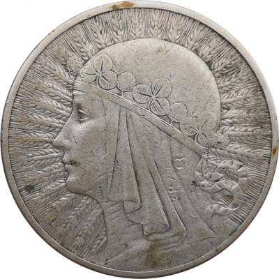 Монета Польши 10 злотых 1932 года 
