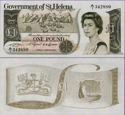 Банкнота острова Святой Елены 1 фунт 1981