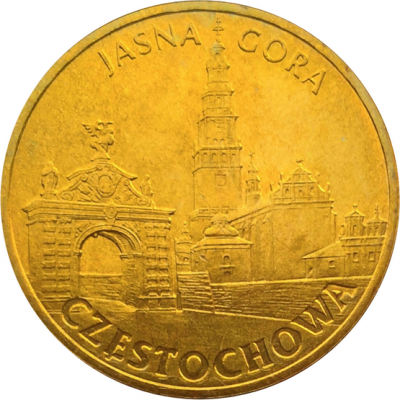 Монета Польши 2 злотых Ченстохова - Ясна Гура 2009 год