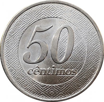 Монета Анголы 50 сентимо 2012 год