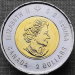 Монета Канады 2 доллара 2018 год 100-летие перемирия 1918 года