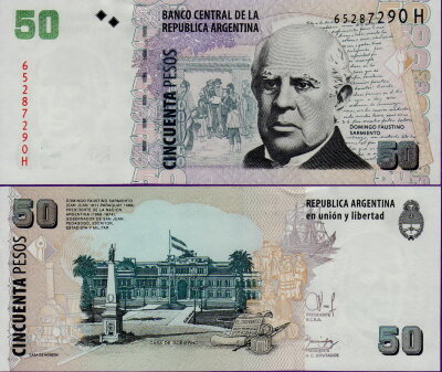 Аргентина 50 песо 2013