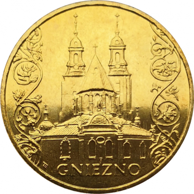 Монета Польши 2 злотых Гнезно 2005 год