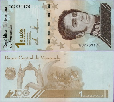 Банкнота Венесуэлы 1 миллион боливар 2020 (2021)