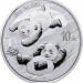 Монета Китая 10 юаней 2022 Панда Серебро