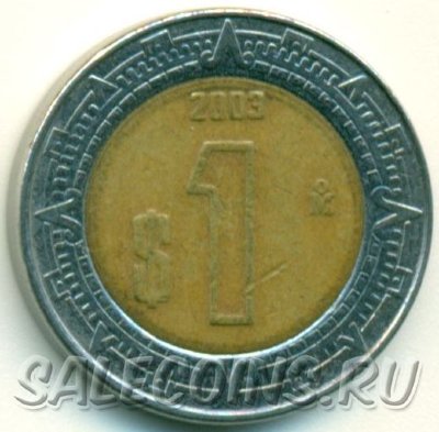 Монета Мексики 1 песо 2003 год