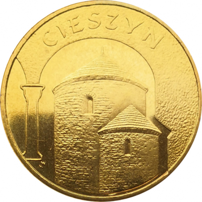Монета Польши 2 злотых Цешин 2005 год