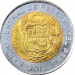 Монета Перу 5 новых солей 2011 год