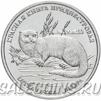 Монета Приднестровья 1 рубль 2018 Выдра