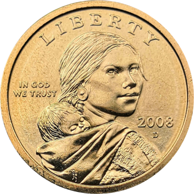 США 1 доллар 2008 Сакагавея