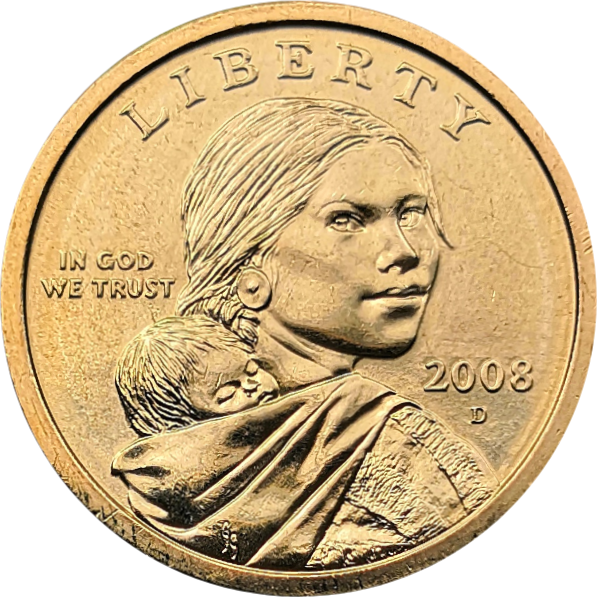 США 1 доллар 2008 Сакагавея