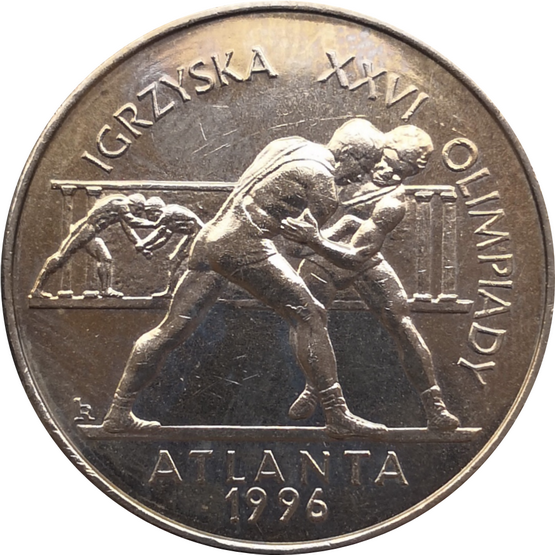 Монета Польши 2 злотых XXVI Олимпийские игры в Атланте 1995 год