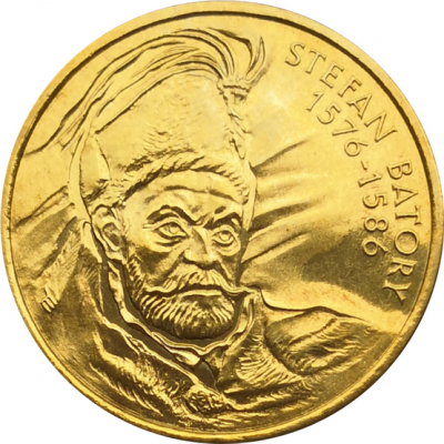 Монета Польши 2 злотых Стефан Баторий 1997 год
