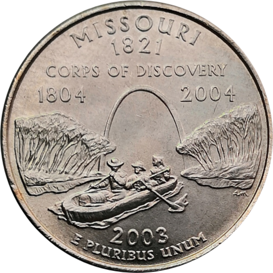 США 25 центов 2003 24-й штат Миссури