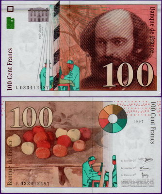 Банкнота Франции 100 франков 1997