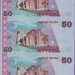 Киргизия 50 сом 2002 не разрезанный лист