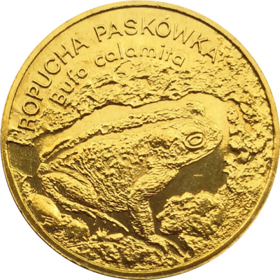 Монета Польши 2 злотых Камышовая жаба 1998 год