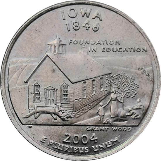 США 25 центов 2004 29-й штат Айова