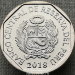 Монета Перу 1 соль 2018 год Белокрылая пенелопа