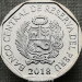 Монета Перу 1 соль 2018 Горный тапир