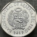 Монета Перу 1 соль 2017 год Очковый медведь