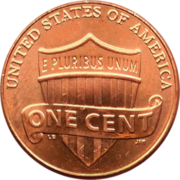 Монета США 1 цент 2014 г Линкольн Щит