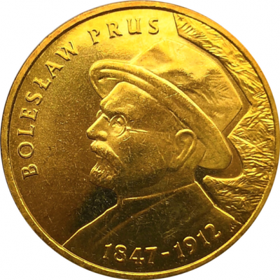 Монета Польши 2 злотых Болеслав Прус 2012 год