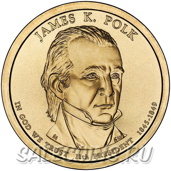 США 1 доллар 2009 Джеймс Полк P