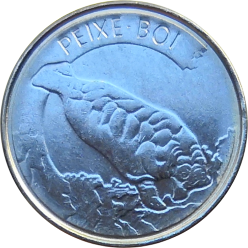 Монета Бразилии 100 крузейро 1992 год