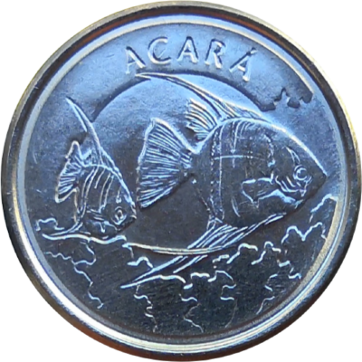 Монета Бразилии 1000 крузейро 1993 г