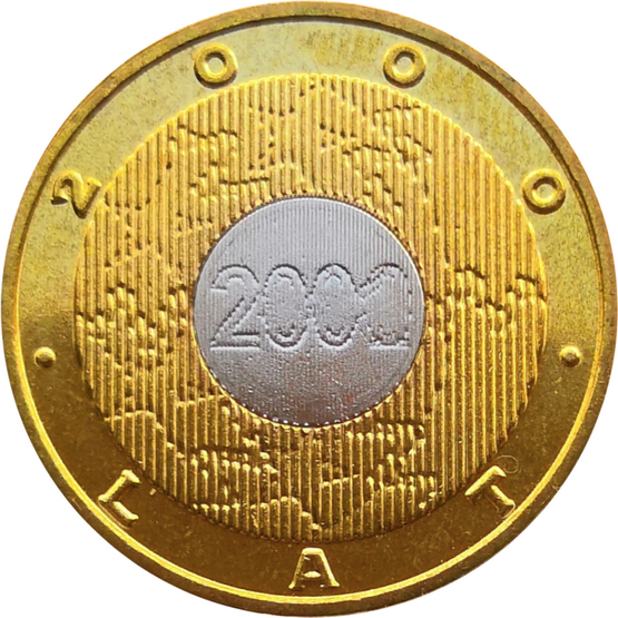 Монета Польши 2 злотых Новое тысячелетие 2000 год