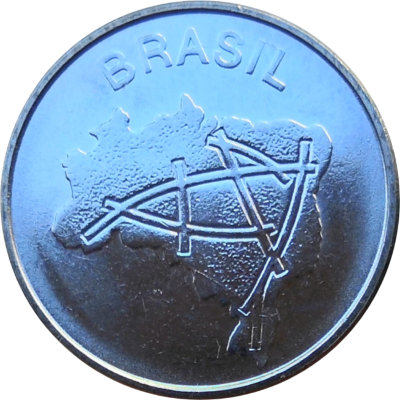 Монета Бразилии 10 крузейро 1985 год