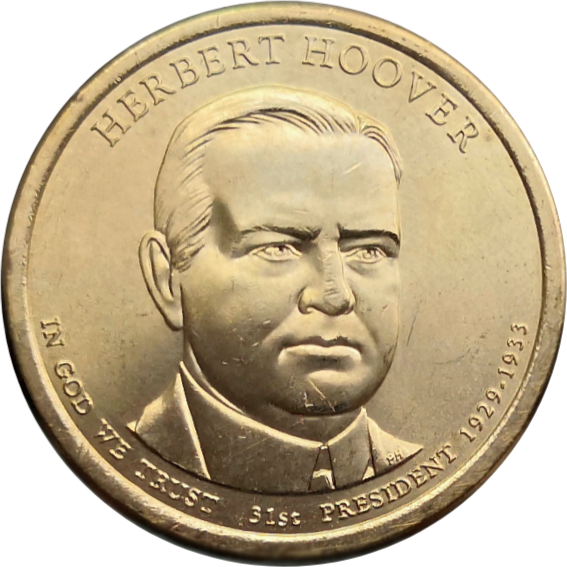 США 1 доллар 2014 Герберт Гувер 31-й президент