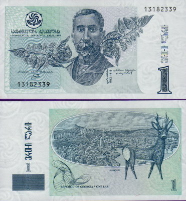 Банкнота Грузии 1 лари 1995