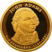 США 1 доллар 2007 Джон Адамс 2-й президент ПРУФ S