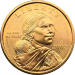 Монета США 1 доллар 2002 г Сакагавея