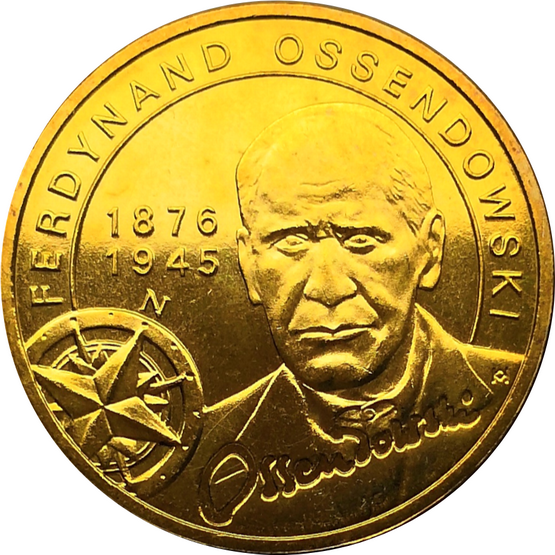 Монета Польши 2 злотых Фердинанд Оссендовский 2011 год